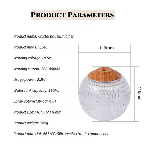 Small Silent Heavy Mist Air Humidifier